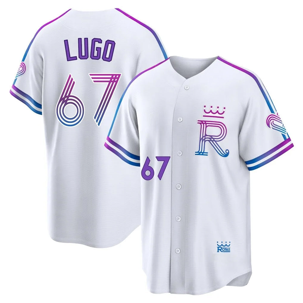 KC.Royals #67 Seth Lugo Player White 2026 City Connect Limited Home Gdoa Stitched Jerseys