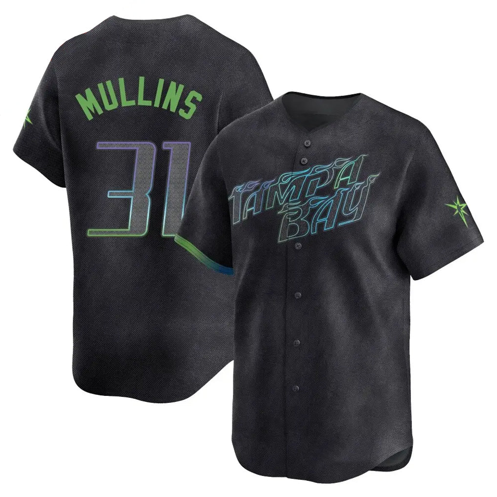 T.Bay Rays #31 Cedric Mullins Player Black City Connect Home Limited Stitched Jerseys