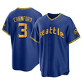 S.Mariners #3 J.P. Crawford Player Royal City Connect Home Game Stitched Jerseys