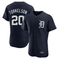 D.Tigers #20 Spencer Torkelson Player Navy Limited Elite Home Gdoa Stitched Jerseys