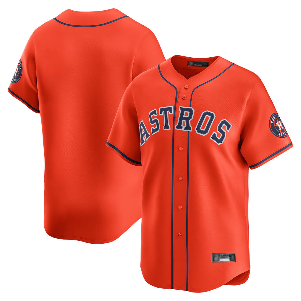 H.Astros ## Astros Blank Player Orange Home Limited  Gdoa Stitched Jerseys