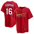 St. Louis Cardinals #16 Nolan Gorman Player Red Home Game Stitched Jerseys