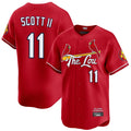 St. Louis Cardinals #11 Victor Scott II Player Red City Connect Limited Gdoa Stitched Jerseys