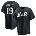 NY.Mets #19 Bo Bichette Player Black Home Game Gdoa Stitched Jerseys