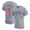 C.Cubs #9 Miguel Amaya Player Gray Road Limited Elite Home Gdoa Stitched Jerseys