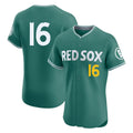 B.Red Sox #16 Jarren Duran Player Green City Connect Limited Elite Home Game Gdoa Stitched Jerseys