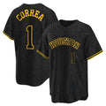 H.Astros #1 Carlos Correa Player Snake Skin City Home Game Gdoa Stitched Jerseys