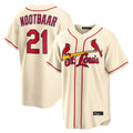 St. Louis Cardinals #21 Lars Nootbaar Player Cream Home Game Gdoa Stitched Jerseys