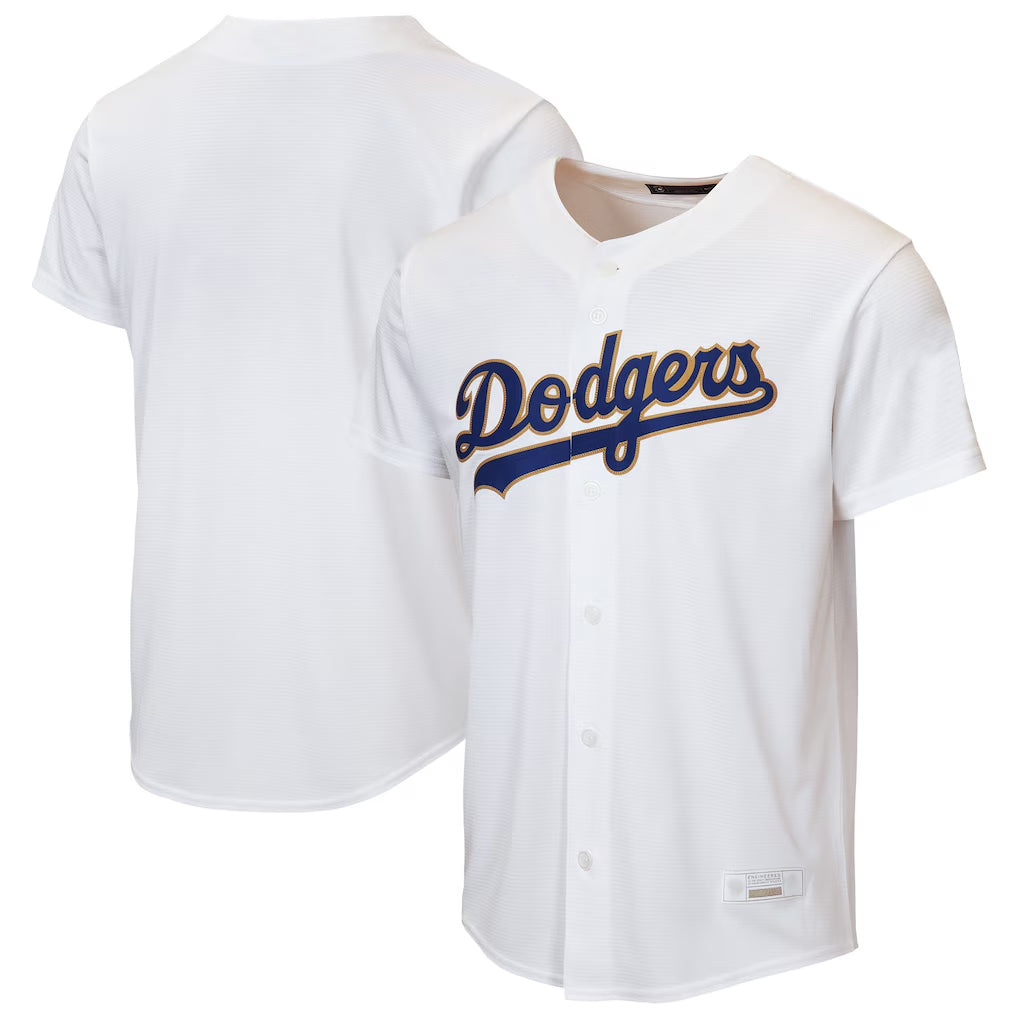LA.Dodgers ## Dodgers Blank Player Gold White 2026 Collection Stadium Game Gdoa Stitched Jerseys