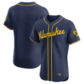 M.Brewers ## Brewers Blank Player Navy Home Limited Elite Gdoa Stitched Jerseys