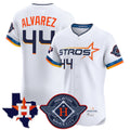 H.Astros #44 Yordan Alvarez Player White City Connect Texas Patch Vapor Premier Limited Elite Home Gdoa Stitched Jerseys