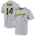 P.Pirates #14 Joey Bart Player Gray Road Home Game Stitched Jerseys