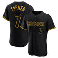 P.Phillies #7 Trea Turner Player Black Snake Skin City Home Limited Elite Gdoa Stitched Jerseys