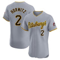 P.Pirates #2 Spencer Horwitz Player Gray Road Home Limited Elite Stitched Jerseys