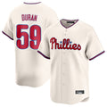 P.Phillies #59 Jhoan Duran Player Cream Home Limited Gdoa Stitched Jerseys