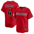 C.Guardians #4 Brayan Rocchio Player Red Limited Home Gdoa Stitched Jerseys