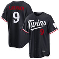 M.Twins #9 Trevor Larnach Player Navy Home Game Gdoa Stitched Jerseys