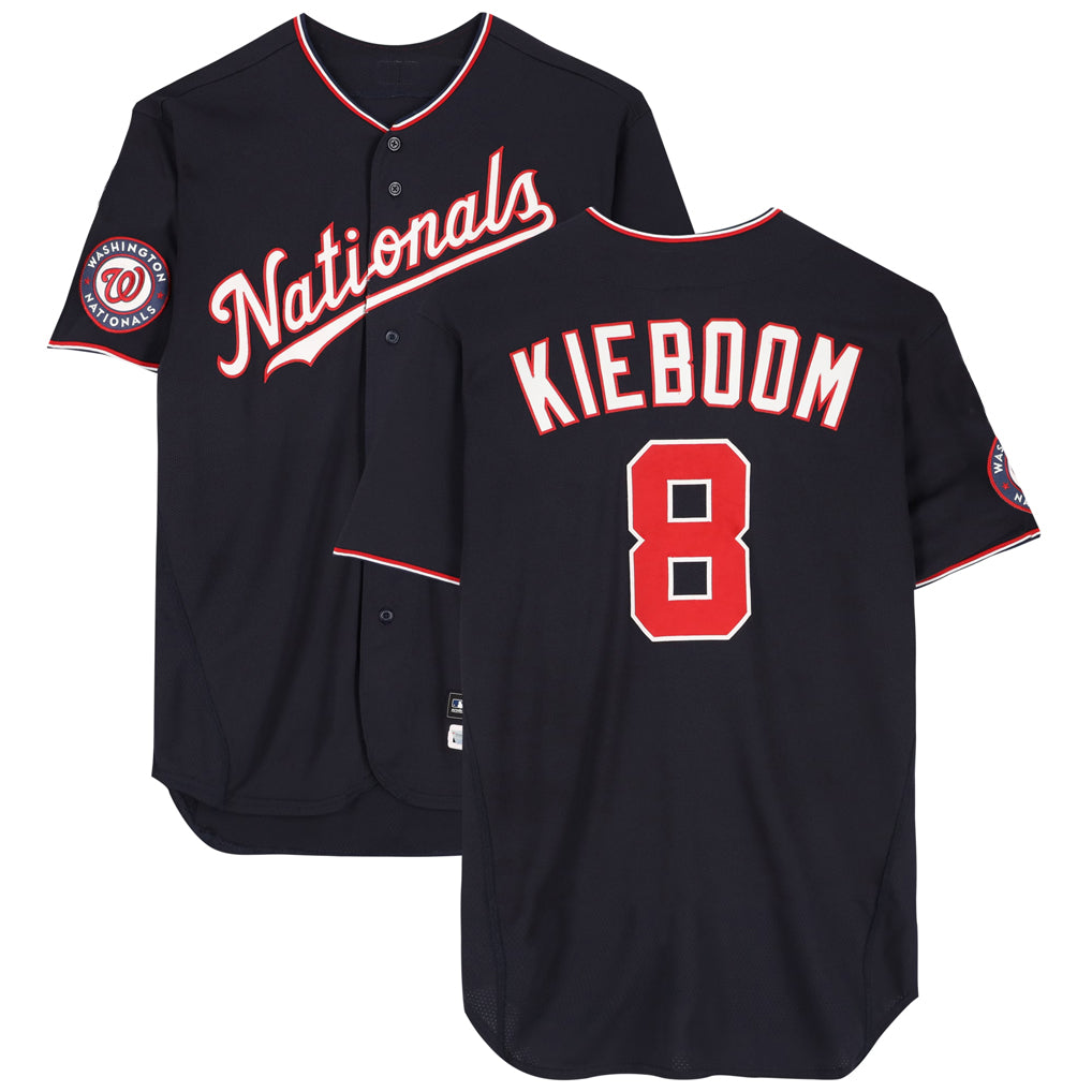W.Nationals #8 Carter Kieboom Player Navy Home Game Stitched Jerseys