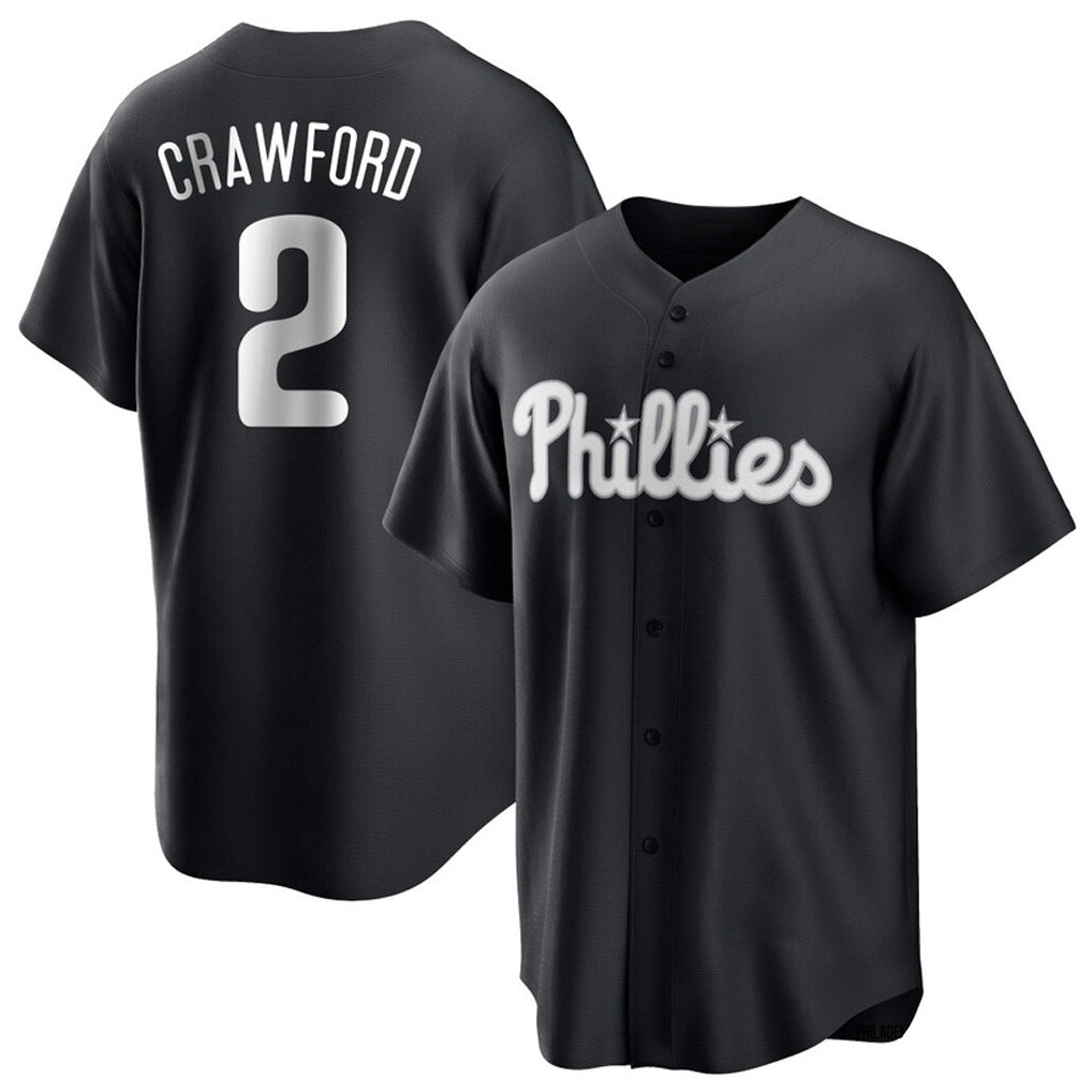 P.Phillies #2 Justin Crawford Player Black Alt Fashion Home Game Stitched Jerseys