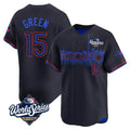 T.Blue Jays #15 Chad Green Player Black&Blue 2025 World Series City Connect Gdoa Stitched Jerseys