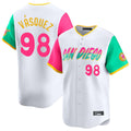 S.Diego Padres #98 Randy Vasquez Player White City Connect Home Limited Stitched Jerseys