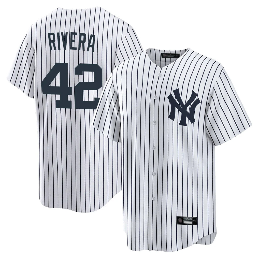 NY.Yankees #42 Mariano Rivera Player White Game Home Stitched Jerseys