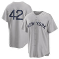 NY.Yankees #42 Mariano Rivera Player Gray Field of Dreams Game Stitched Jerseys