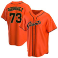 SF.Giants #73 Randy Rodriguez Player Orange Home Game Stitched Jerseys
