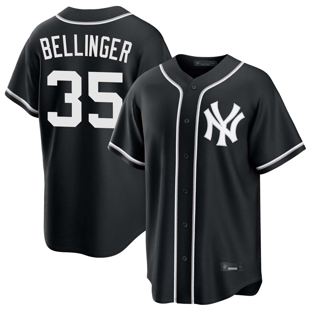 NY.Yankees #35 Cody Bellinger Player Black Out Game Stitched Jerseys