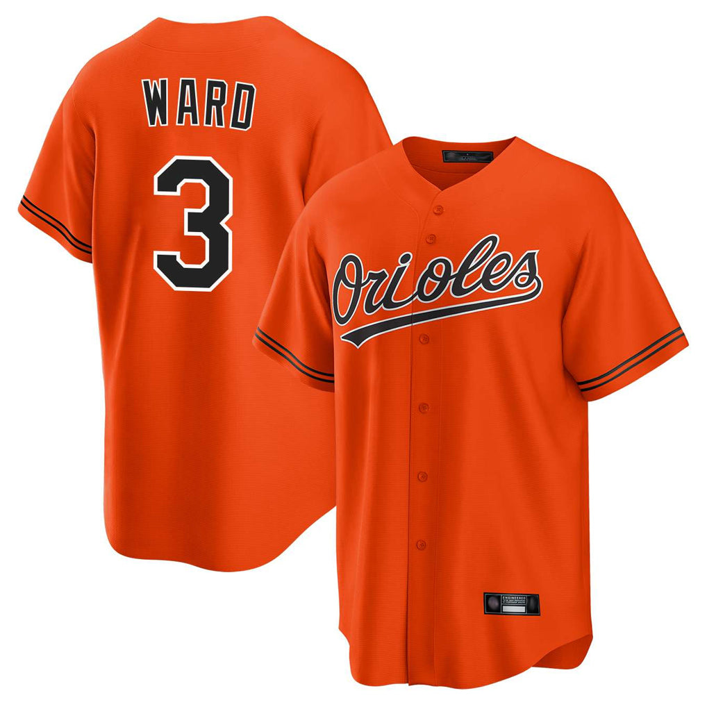 B.Orioles #3 Taylor Ward Player Orange Home Game Gdoa Stitched Jerseys