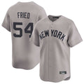 NY.Yankees #54 Max Fried Player Gray Limited Home Stitched Jerseys