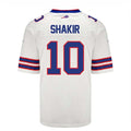 B.Bills #10 Khalil Shakir Game Jersey - White Football Jerseys
