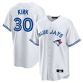 T.Blue Jays #30 Alejandro Kirk Player White Home Game Stitched Jerseys