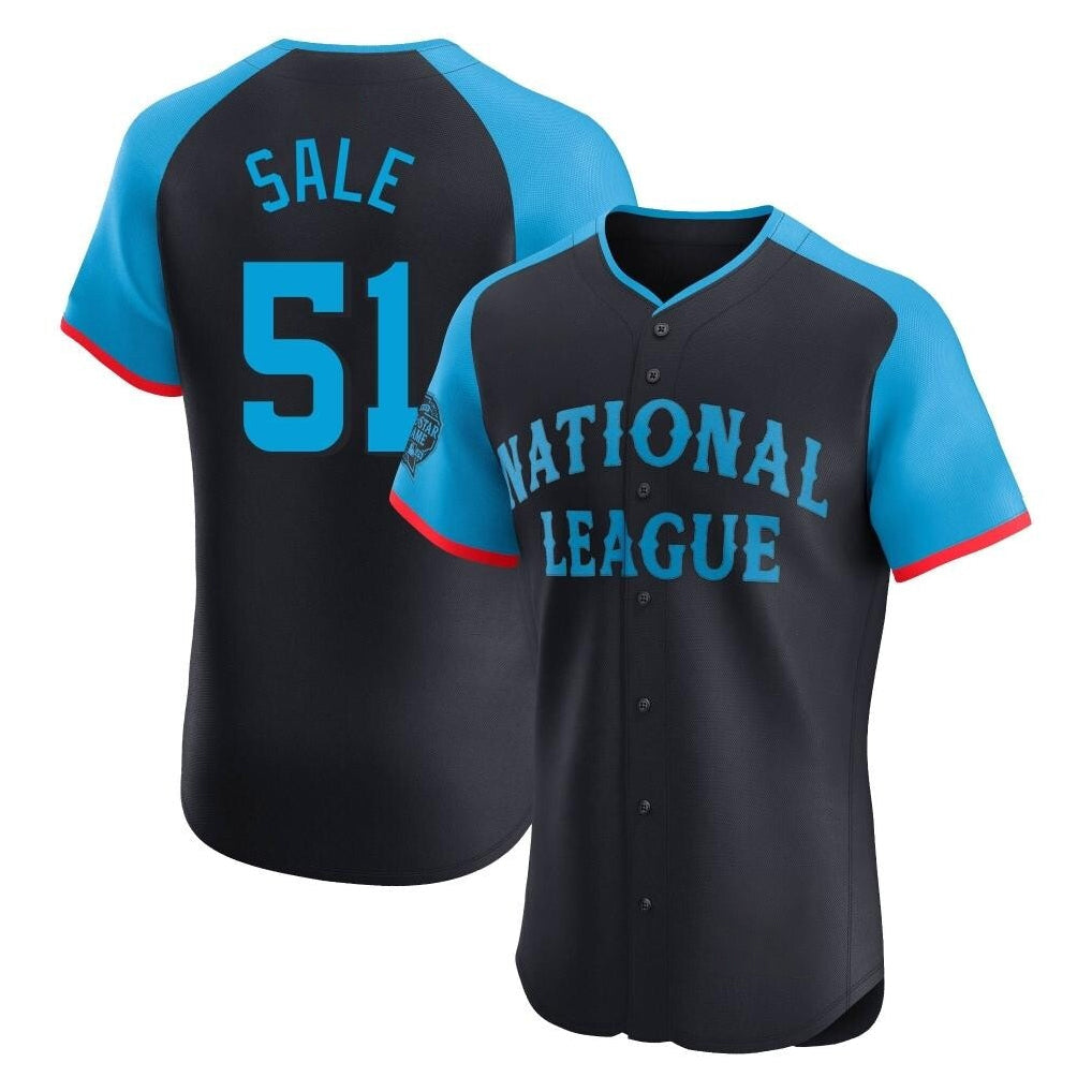 A.Braves #51 Chris Sale Player Navy National League All-Star Limited Elite Game Gdoa Stitched Jerseys