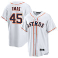 H.Astros #45 Tatsuya Imai Player White Home Game Gdoa Stitched Jerseys