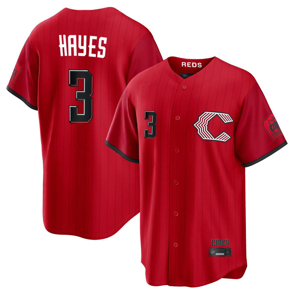 C.Reds #3 Ke'Bryan Hayes Player Red 2026 City Connect Home Game Gdoa Stitched Jerseys
