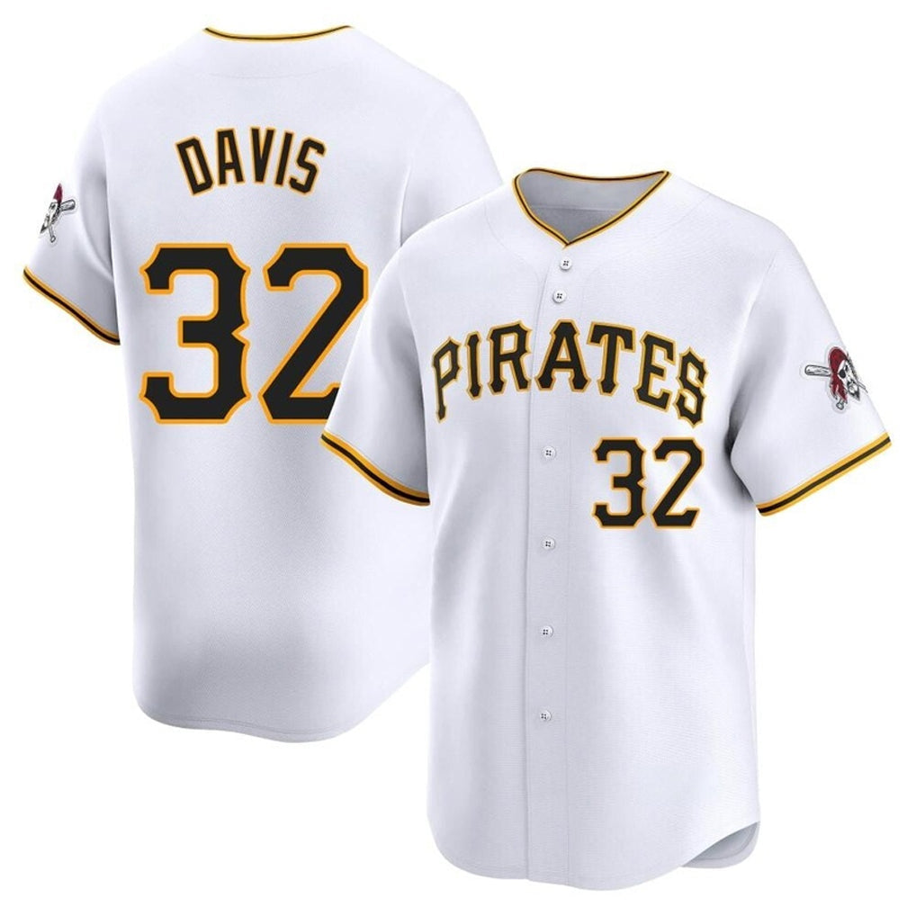 P.Pirates #32 Henry Davis Player White Home Limited Stitched Jerseys