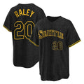 S.Mariners #20 Luke Raley Player Black Snake Skin City Home Limited Stitched Jerseys