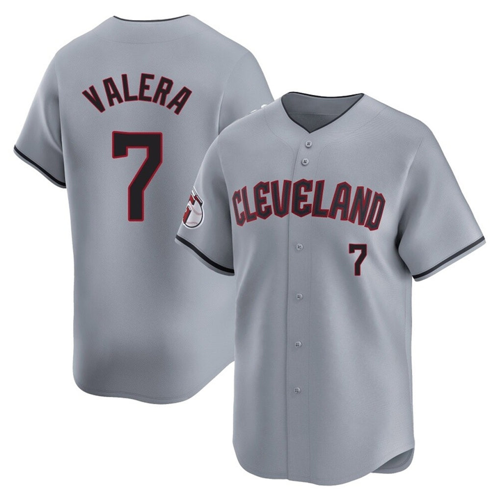 C.Guardians #7 George Valera Player Gray Road Limited Home Gdoa Stitched Jerseys
