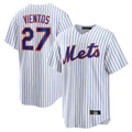 NY.Mets #27 Mark Vientos Player White Home Game Stitched Jerseys