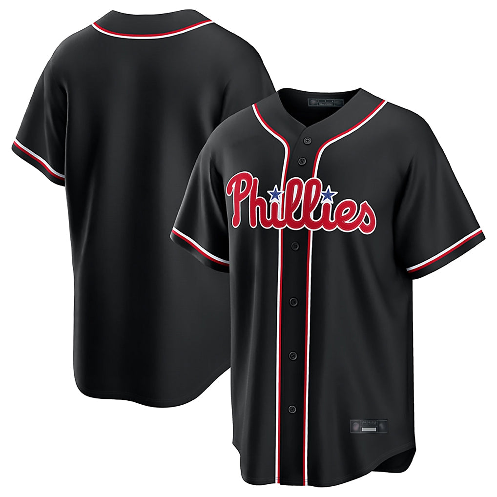 P.Phillies ## Phillies Blank Player Black Fashion Out Home Game Stitched Jerseys