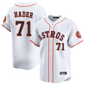 H.Astros #71 Josh Hader Player White Home Limited Gdoa Stitched Jerseys