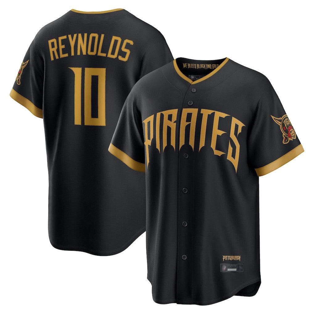 P.Pirates #10 Bryan Reynolds Player Black 2026 City Connect Home Game Stitched Jerseys