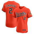 B.Orioles #2 Gunnar Henderson Player Orange Limited Elite Home Game Gdoa Stitched Jerseys