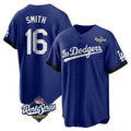 LA.Dodgers #16 Will Smith Player Royal World Series City Connect Home Game Gdoa Stitched Jerseys