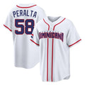 S.Diego Padres #58 Wandy Peralta Player White 2026 World Classic Home Limited Stitched Jerseys