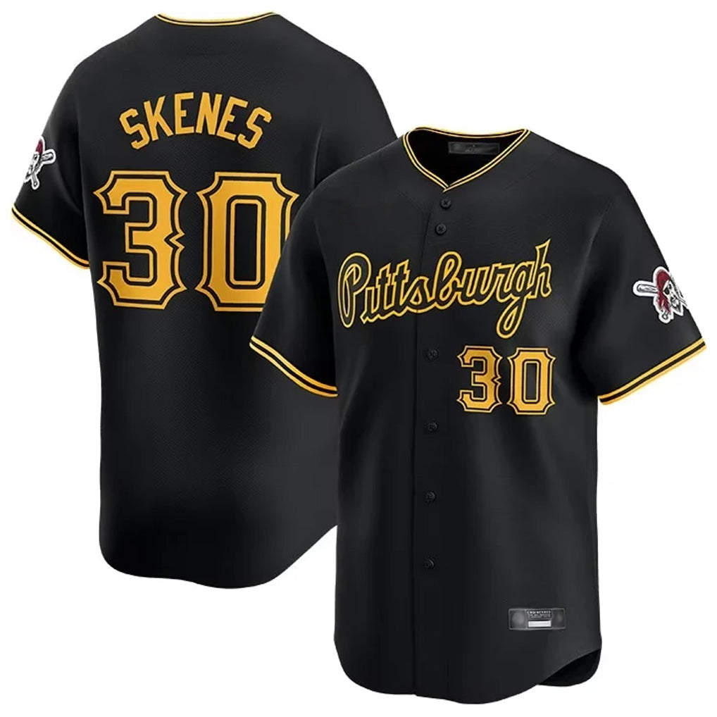 P.Pirates #30 Paul Skenes Player Black Home Limited Gdoa Stitched Jerseys