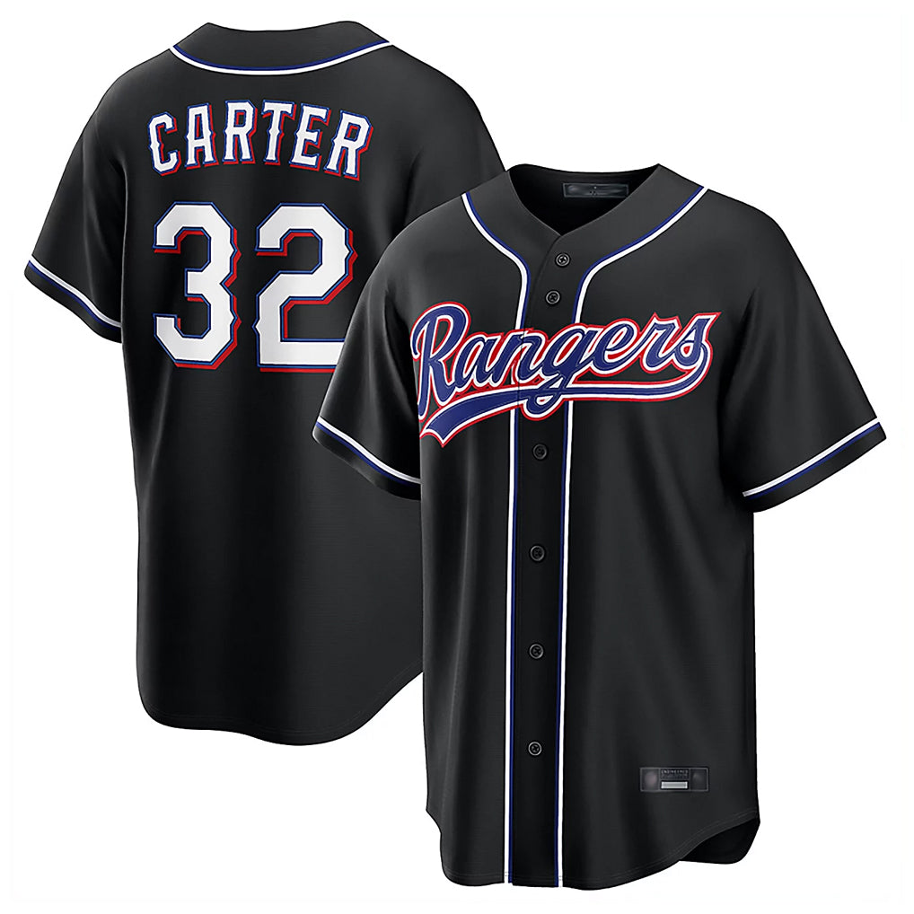 T.Rangers #32 Evan Carter Player Black 2026 Out Fashion Replica Gdoa Stitched Jerseys