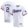T.Rangers #2 Marcus Semien Player White Home Limited Stitched Jerseys