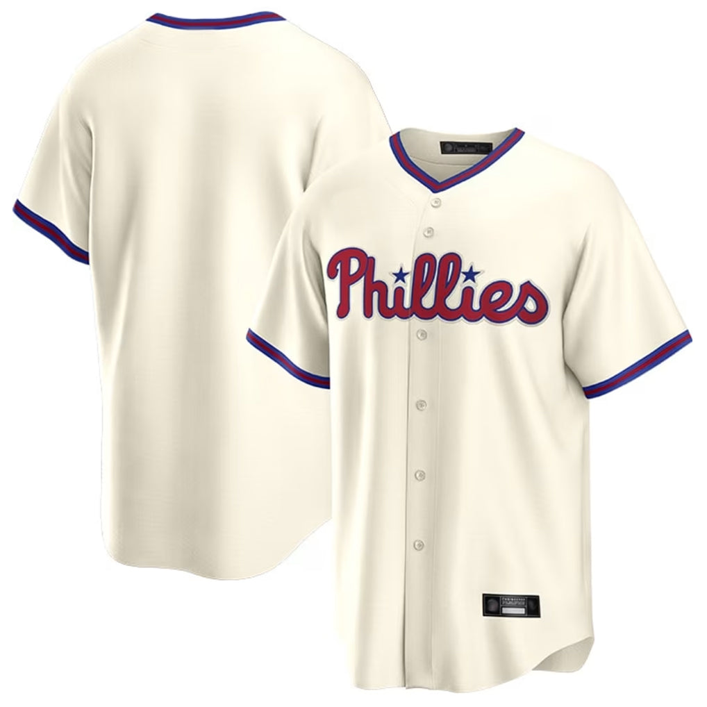 P.Phillies ## Phillies Blank Player Cream Home Game Stitched Jerseys